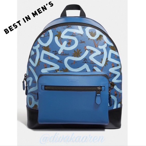 Coach Other - COACH Keith Haring West Backpack, Blue